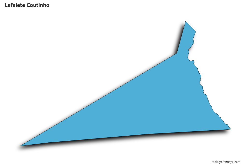 Lafaiete Coutinho map with 3d shadow effect