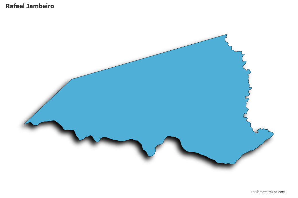 Rafael Jambeiro map with 3d shadow effect