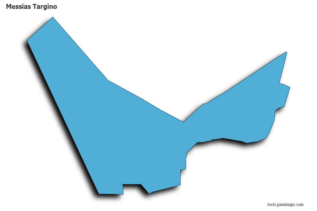 Messias Targino map with 3d shadow effect