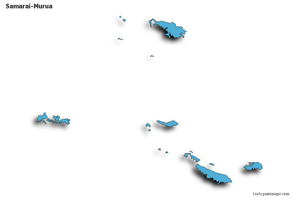 Samarai-Murua map with 3d shadow effect