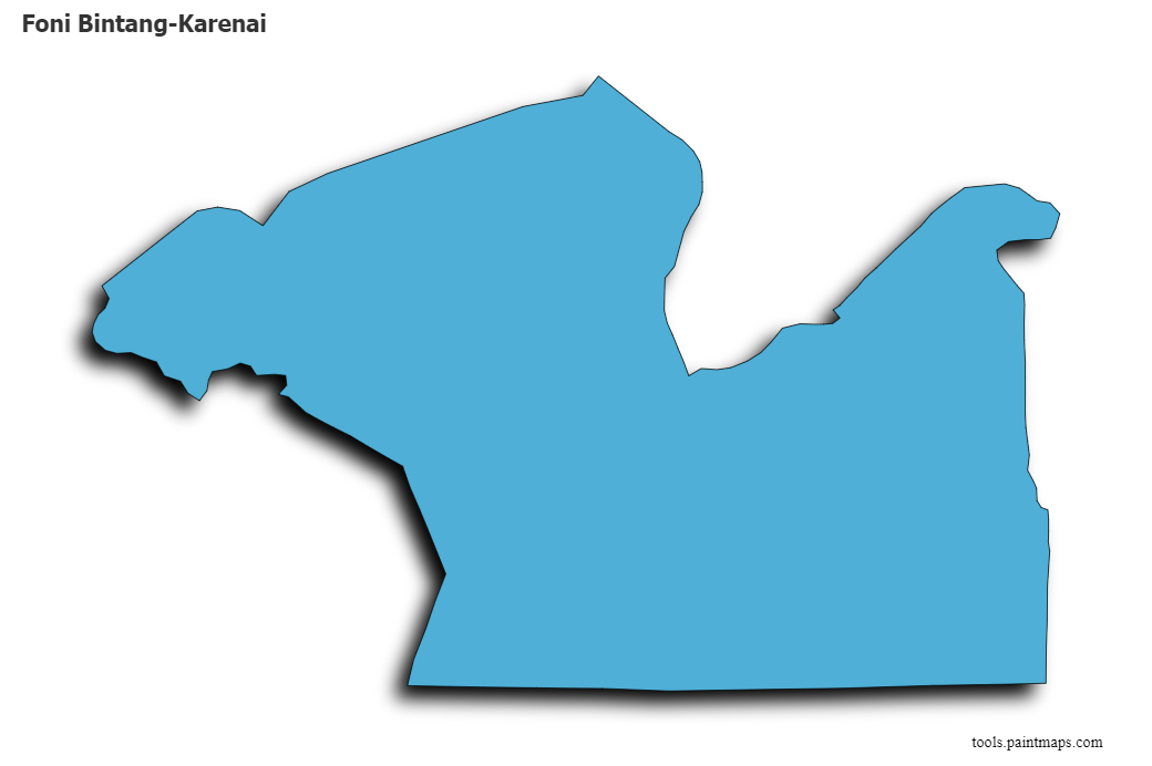 Foni Bintang-Karenai map with 3d shadow effect