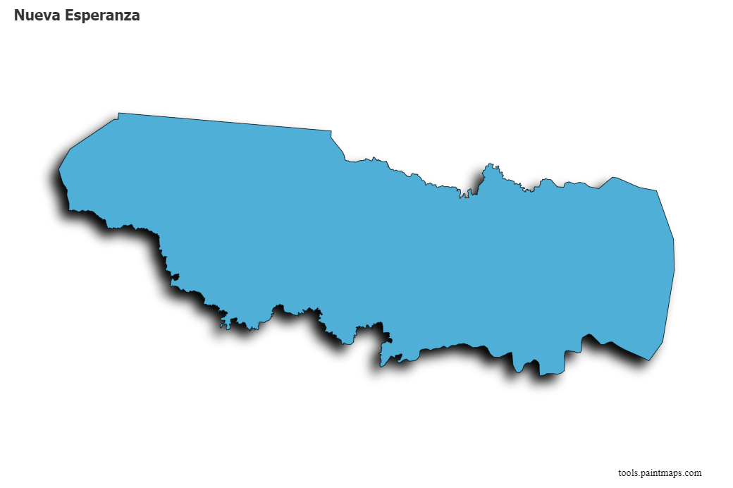 Nueva Esperanza map with 3d shadow effect