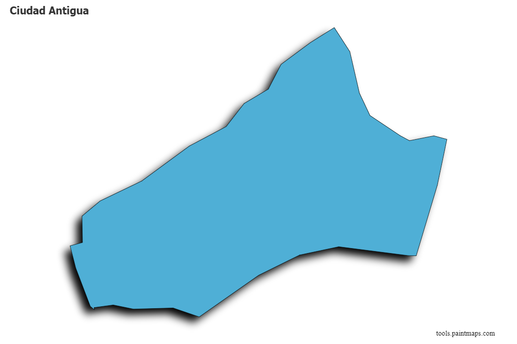 Mapa de Ciudad Antigua con efecto de sombra 3D