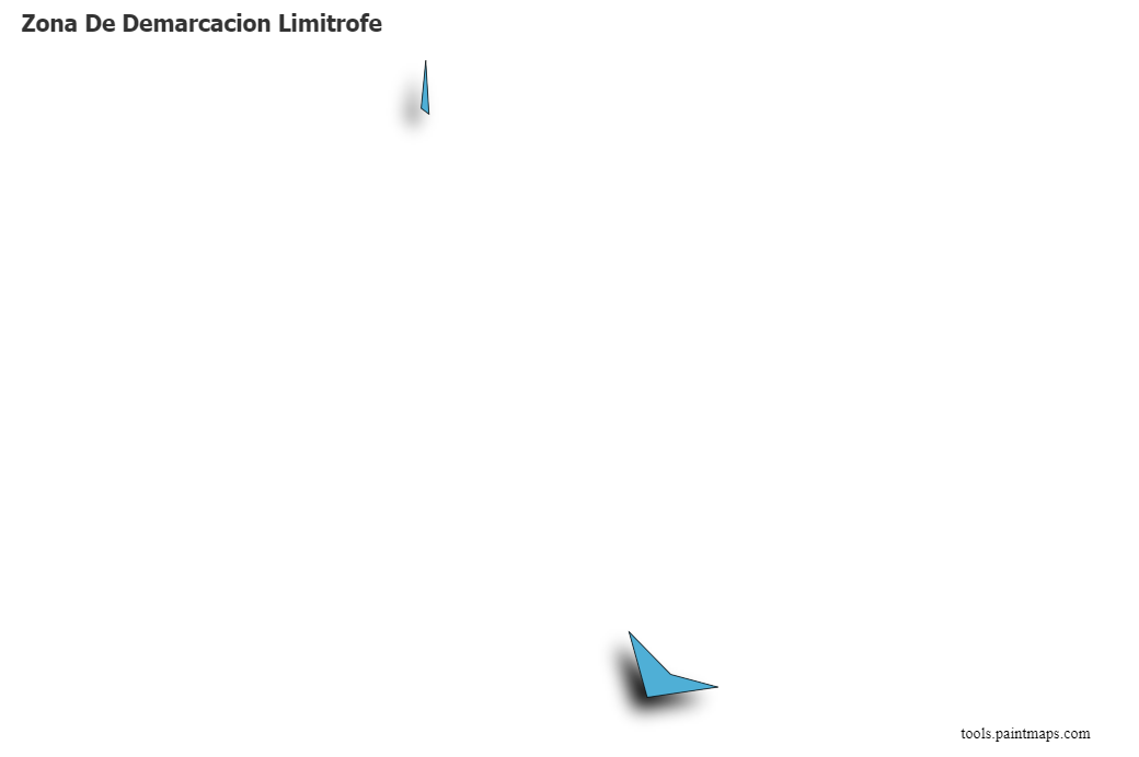 Mapa de Zona De Demarcacion Limitrofe con efecto de sombra 3D