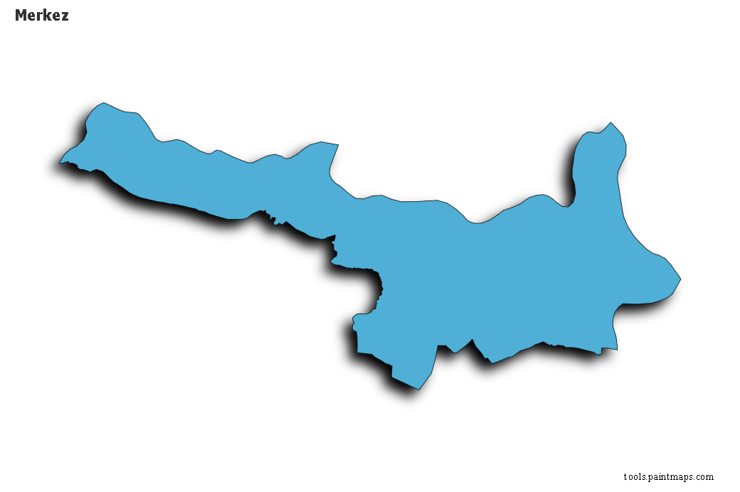 Merkez map with 3d shadow effect