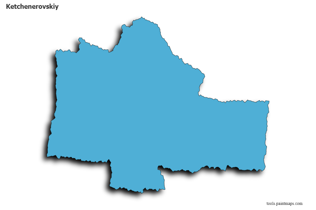 Ketchenerovskiy map with 3d shadow effect