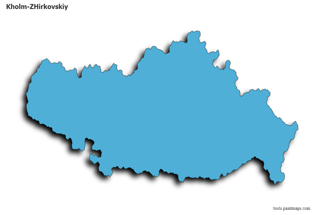 Kholm-ZHirkovskiy map with 3d shadow effect