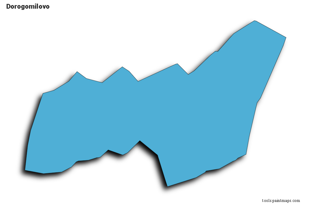 3D gölge efektli Dorogomilovo haritası