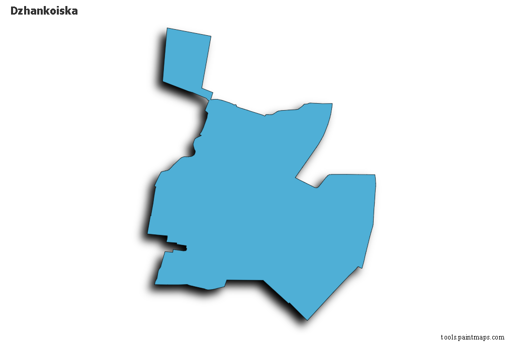 Dzhankoiska map with 3d shadow effect