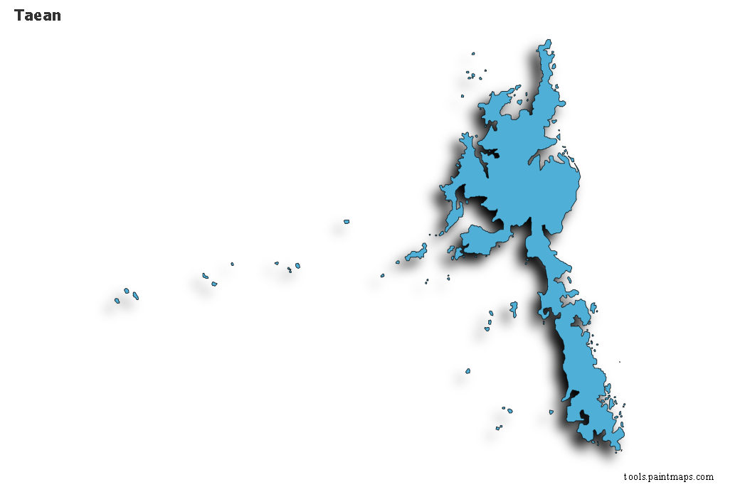 Taean map with 3d shadow effect