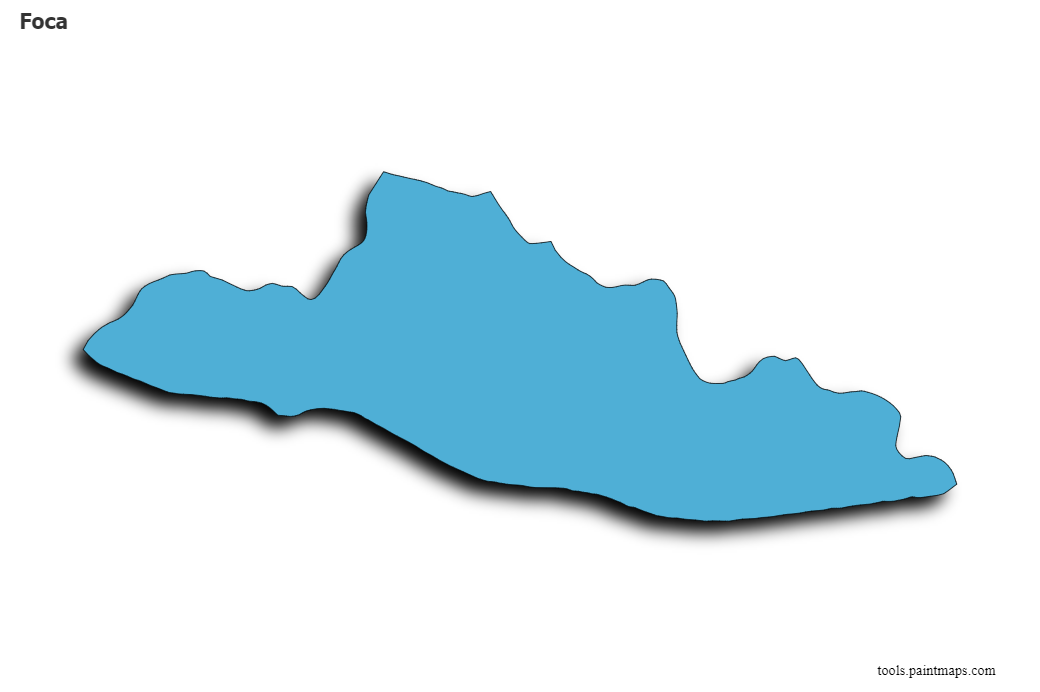 Mapa de Foca con efecto de sombra 3D