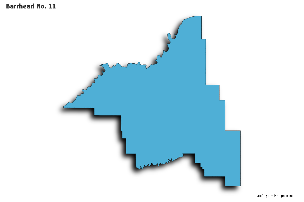 Barrhead No. 11 map with 3d shadow effect