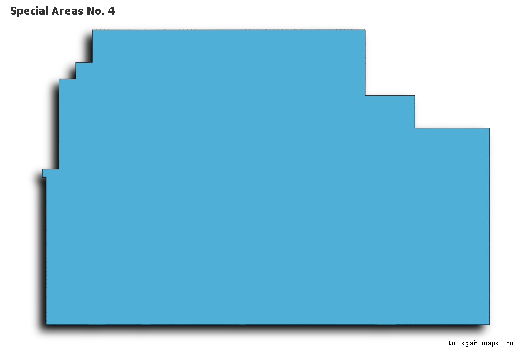 Special Areas No. 4 map with 3d shadow effect