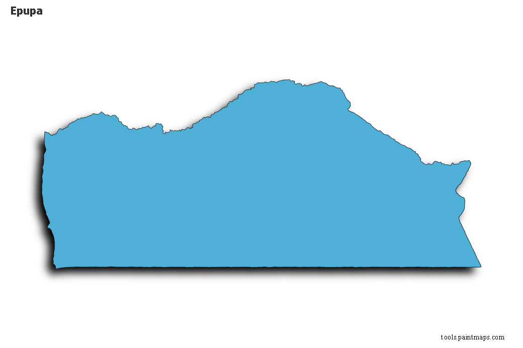 3D gölge efektli Epupa haritası