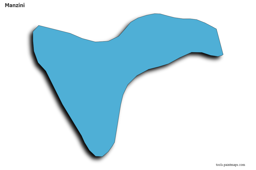 Mapa de Manzini con efecto de sombra 3D