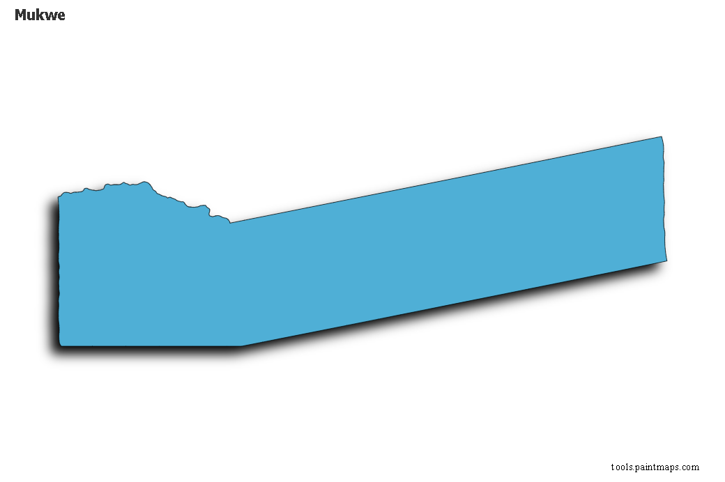 Mapa de Mukwe con efecto de sombra 3D