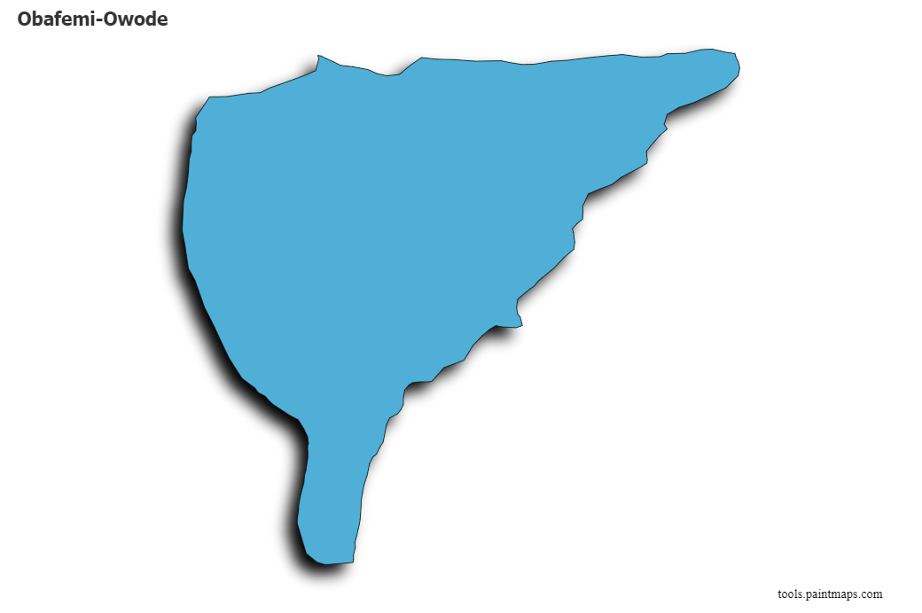 Obafemi-Owode map with 3d shadow effect