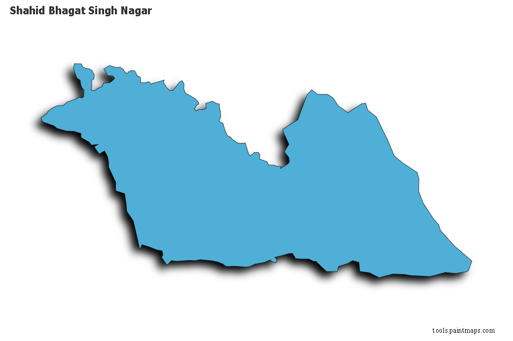 Nawan Shehar map with 3d shadow effect