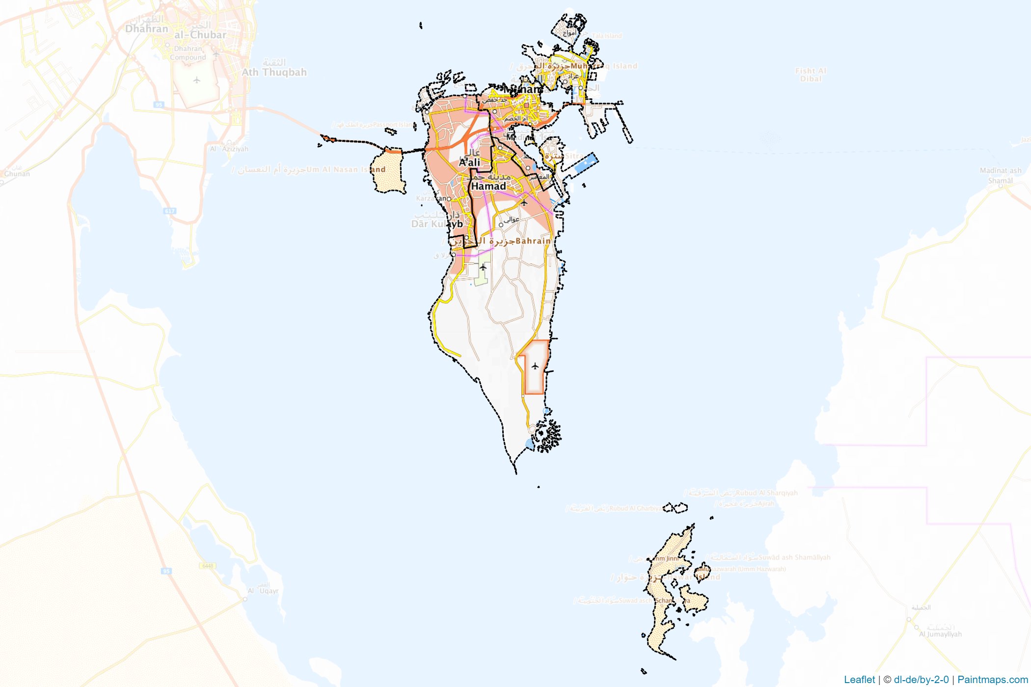 Bahrain  Map Cropping Samples-1