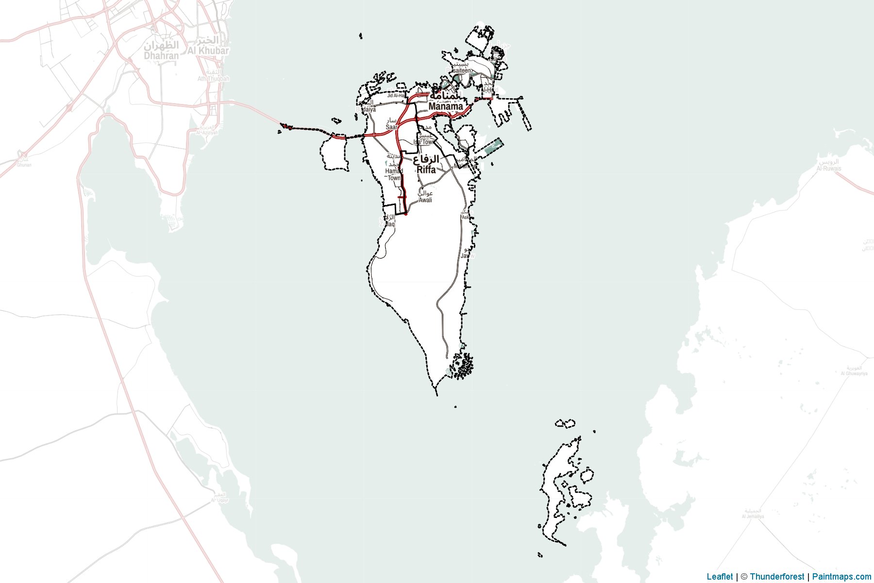 Bahrain  Map Cropping Samples-2