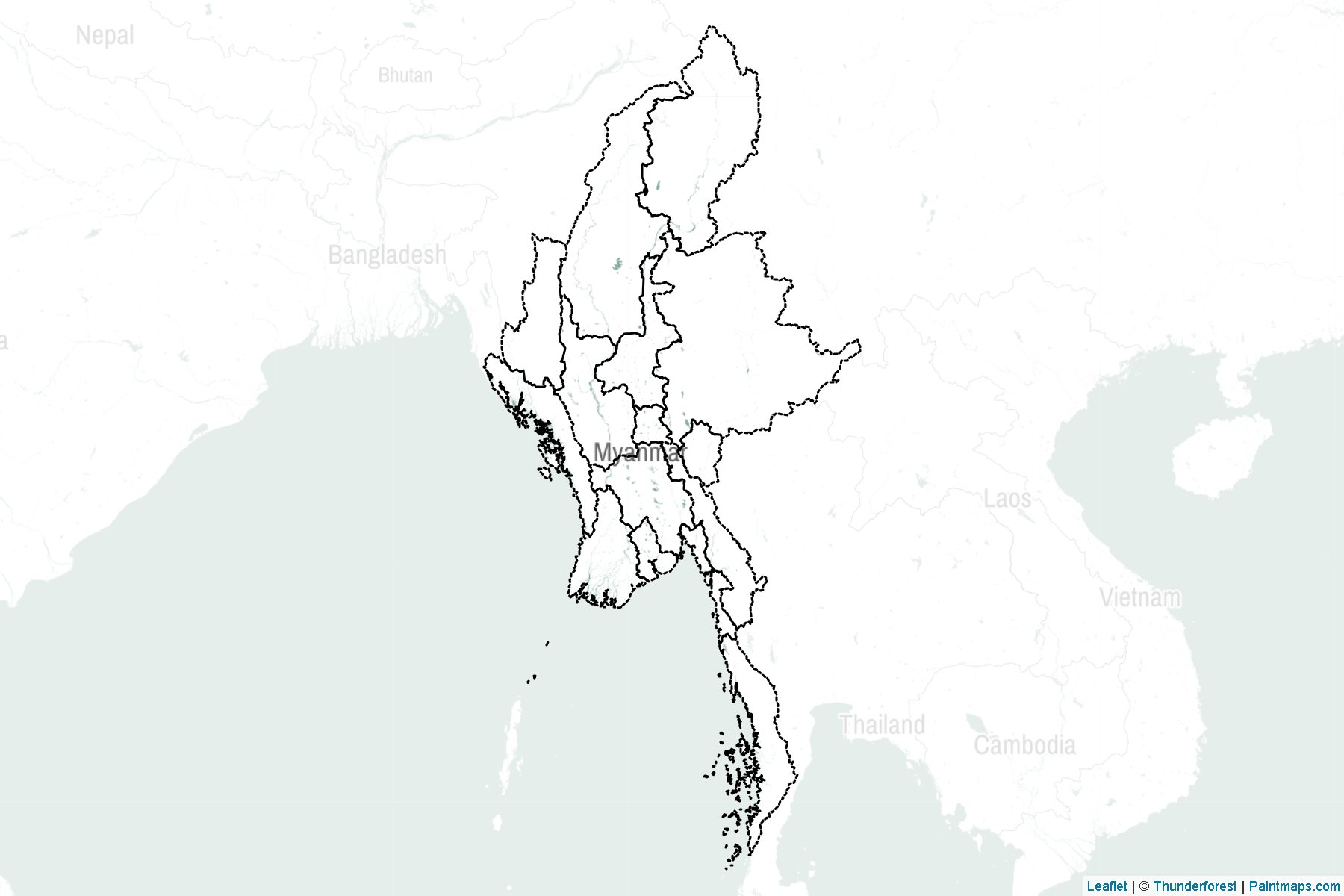 Myanmar  Map Cropping Samples-2