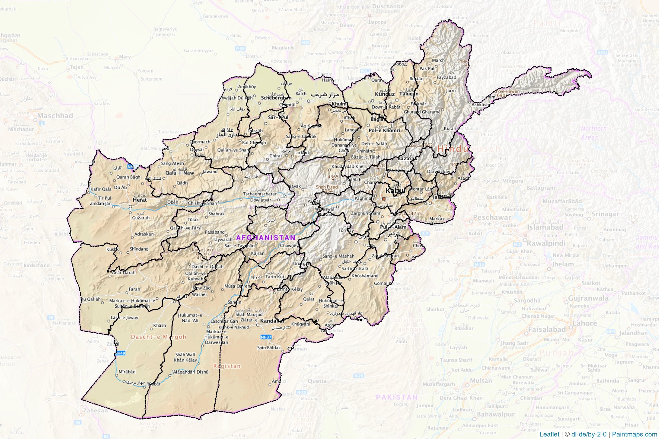 Afghanistan  Map Cropping Samples-1