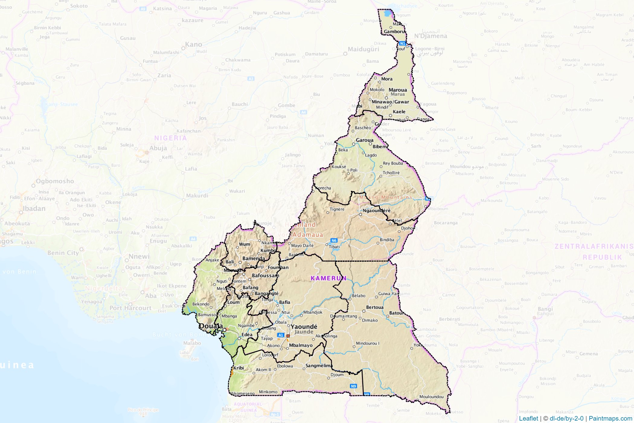 Cameroon  Map Cropping Samples-1