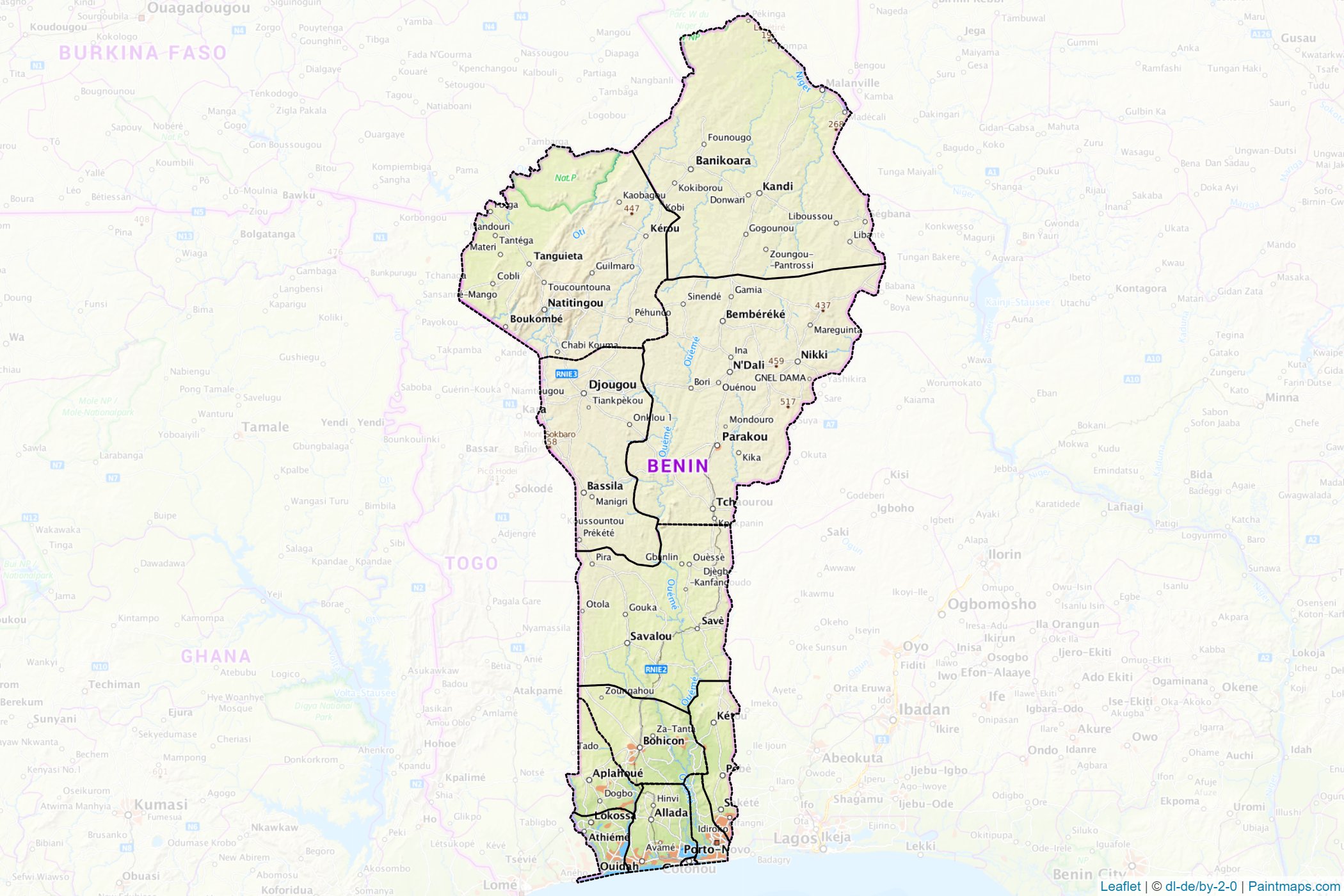 Benin  Map Cropping Samples-1