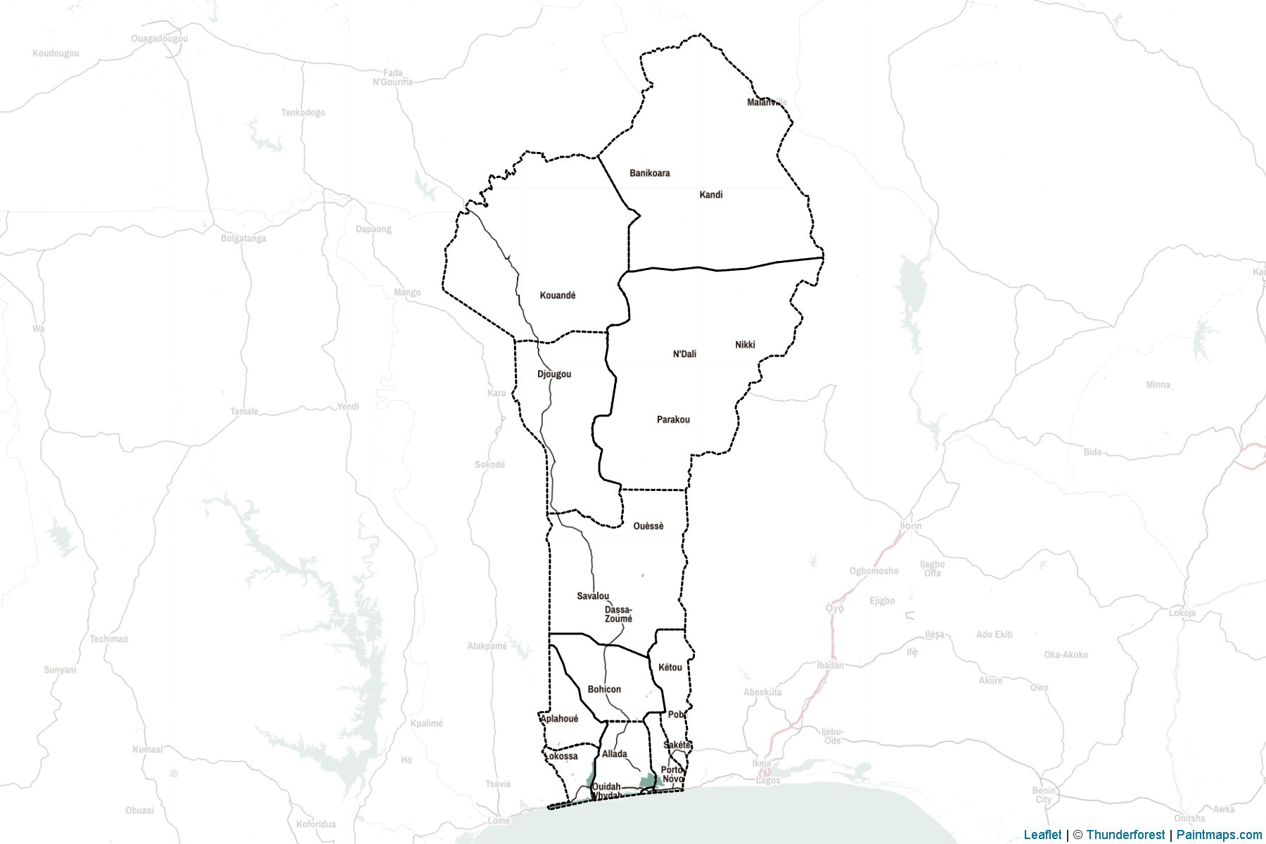 Benin  Map Cropping Samples-2