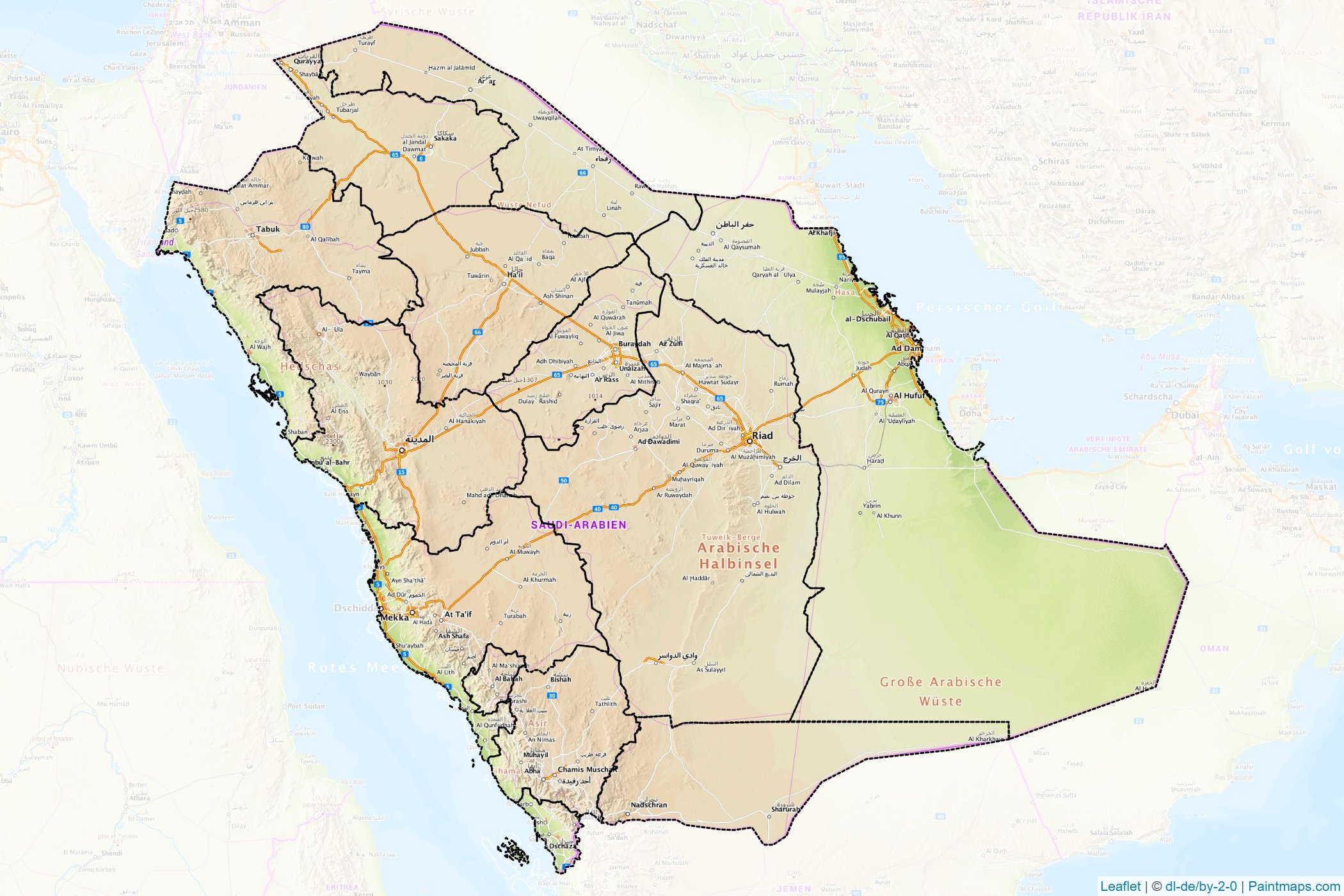 Saudi Arabia  Map Cropping Samples-1