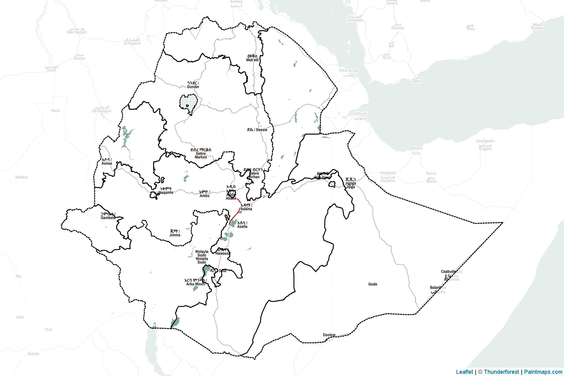 Ethiopia  Map Cropping Samples-2