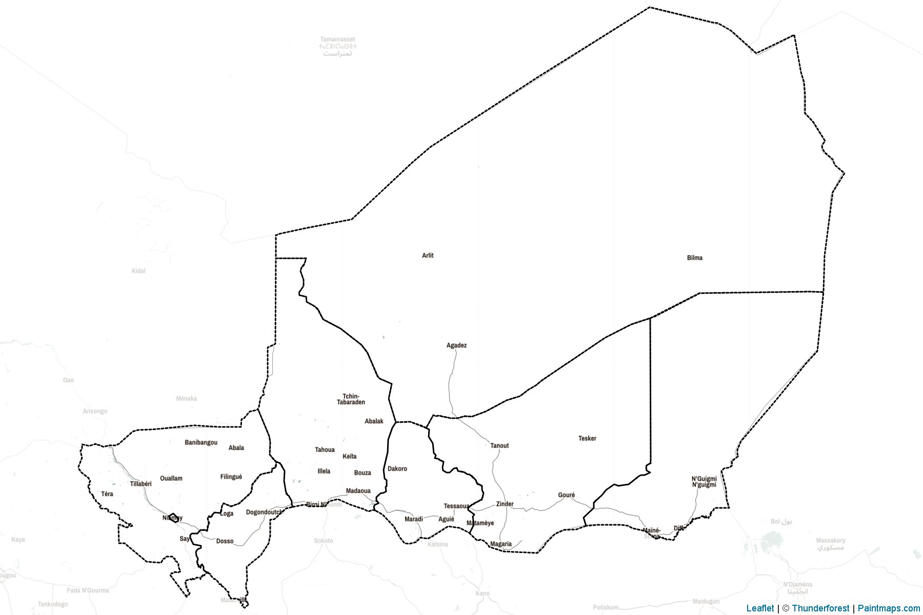 Niger  Map Cropping Samples-2