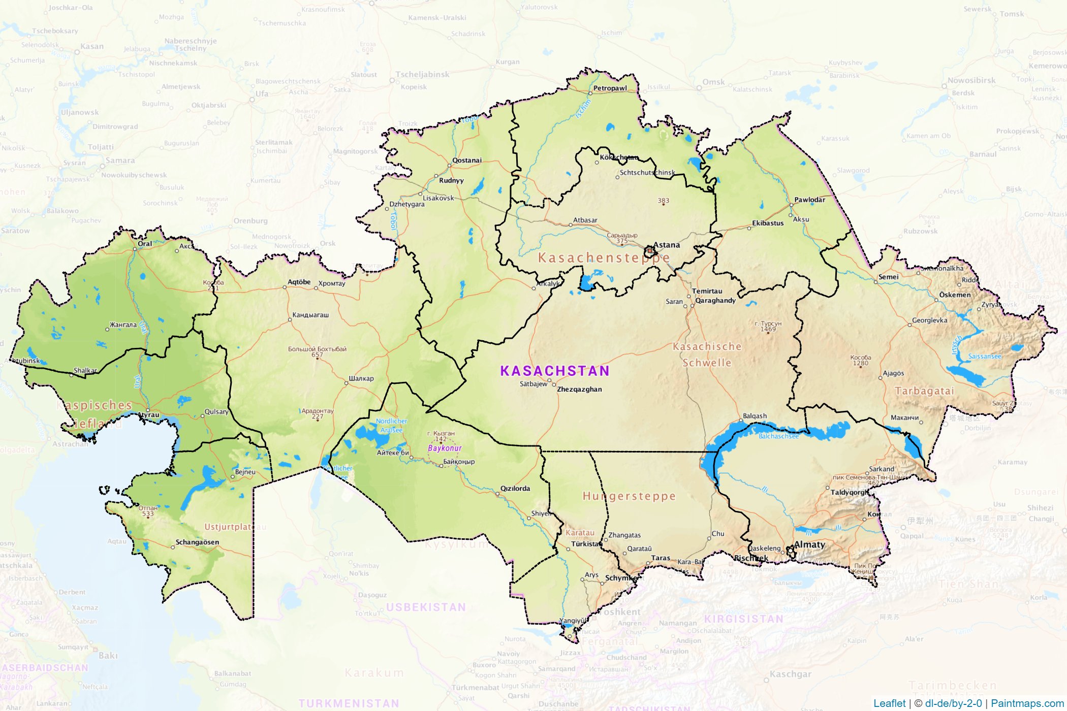 Kazakhstan  Map Cropping Samples-1