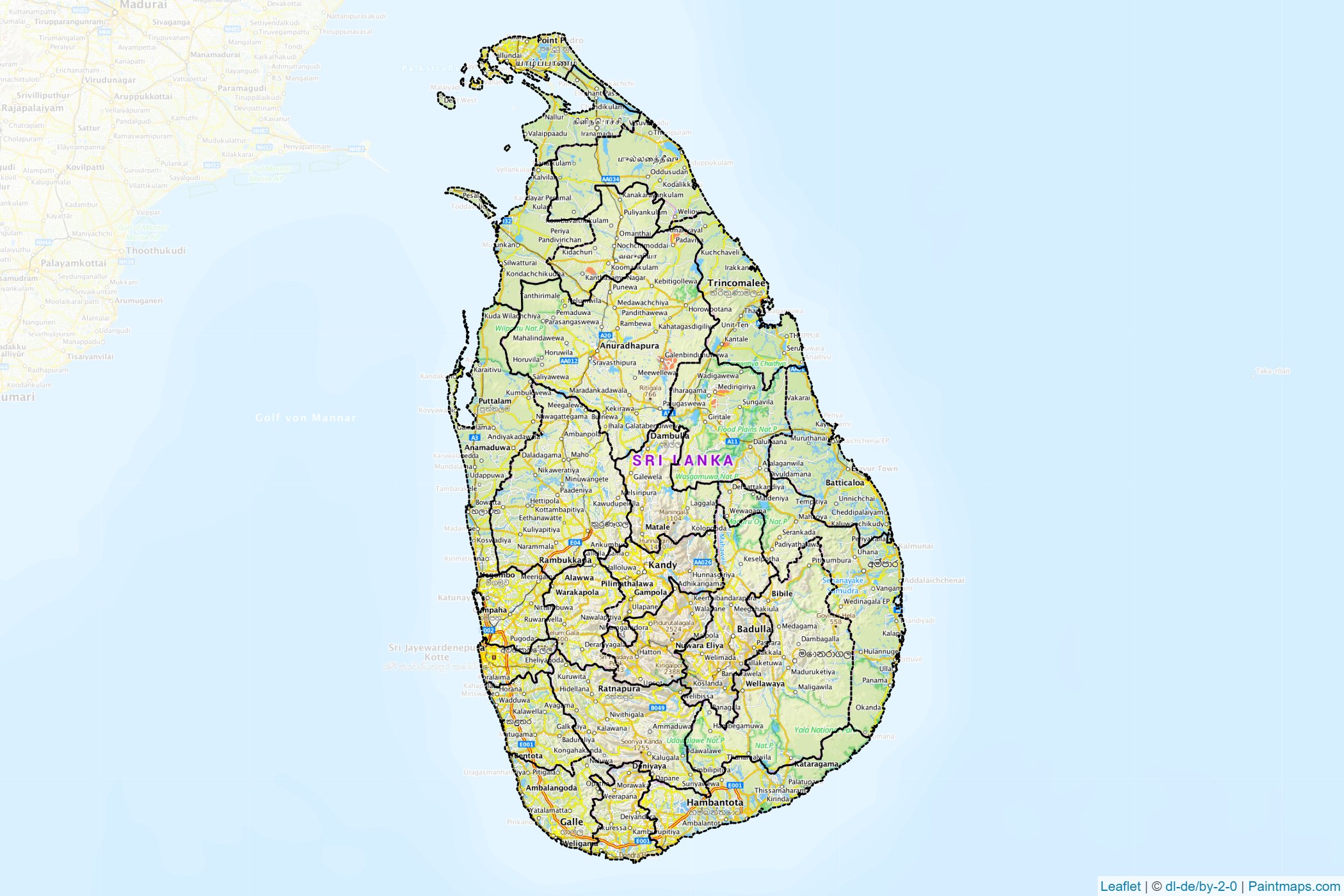 Sri Lanka  Map Cropping Samples-1