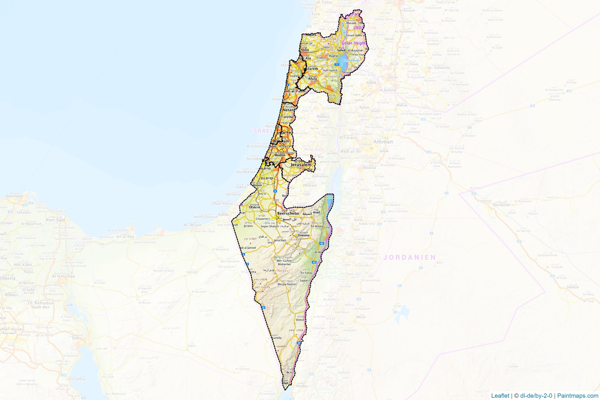 Israel  Map Cropping Samples-1