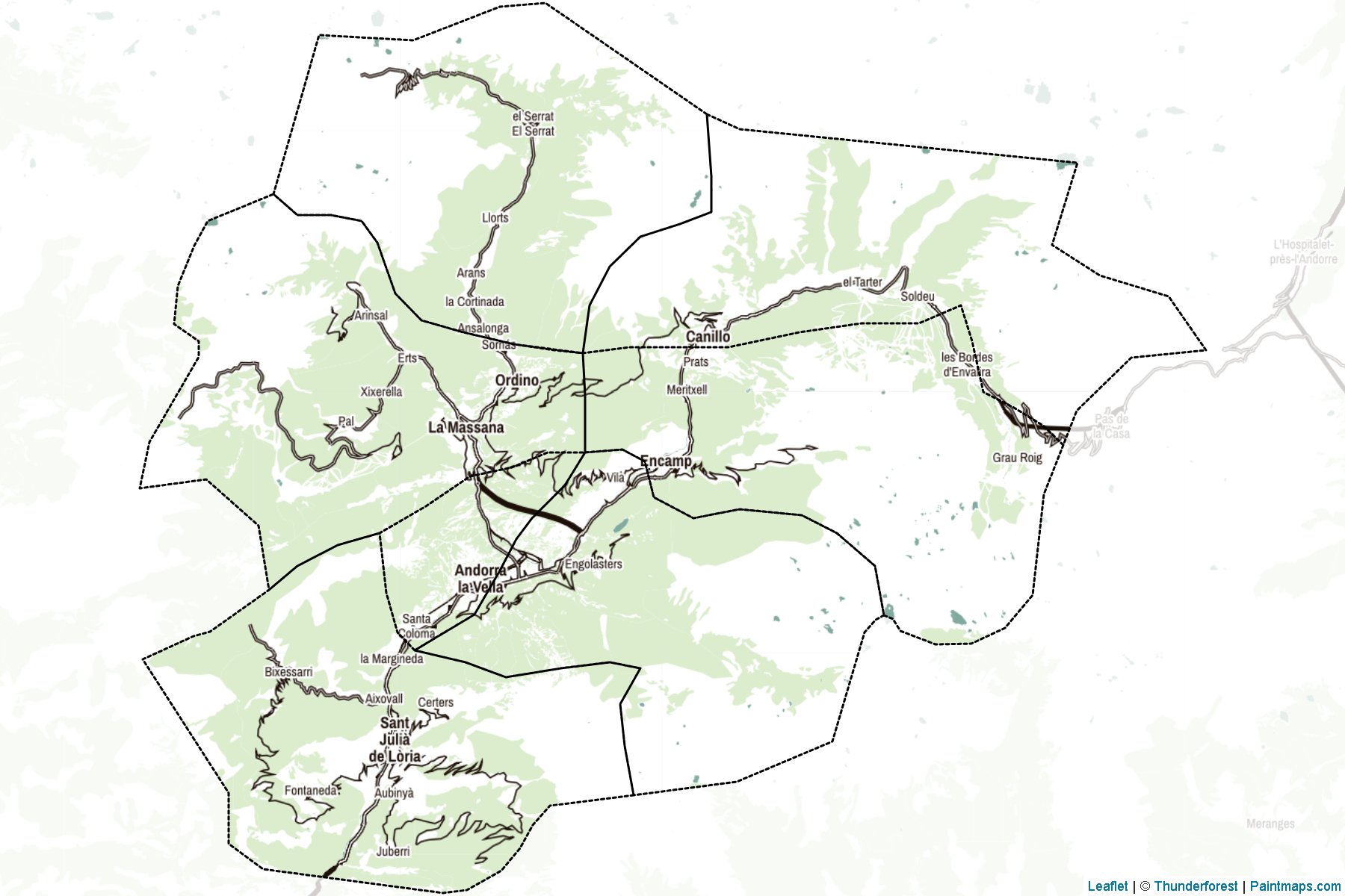 Muestras de recorte de mapas Andorra -2