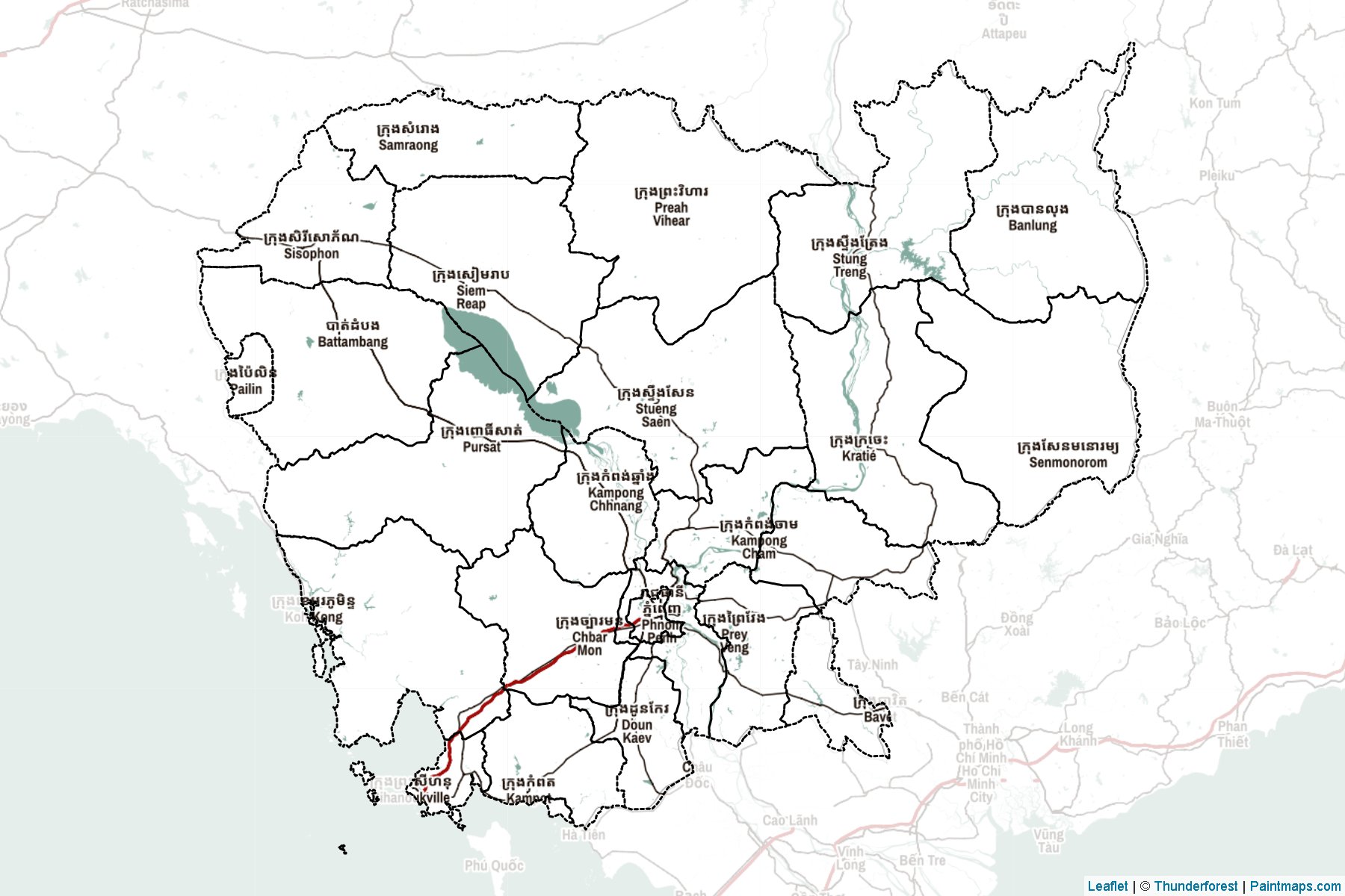 Cambodia  Map Cropping Samples-2