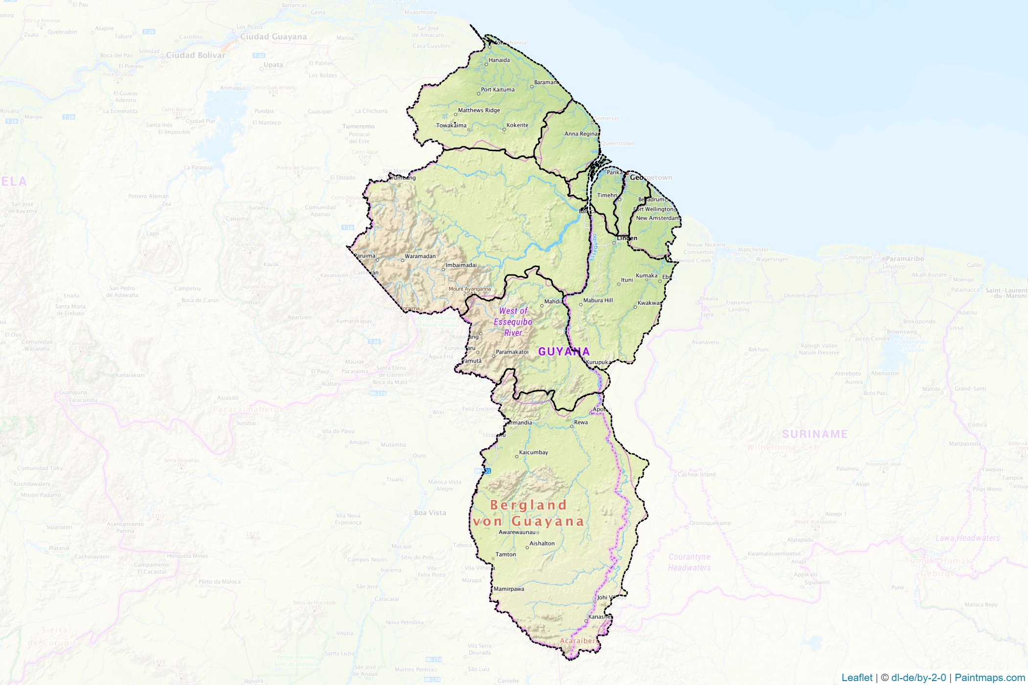 Guyana  Map Cropping Samples-1