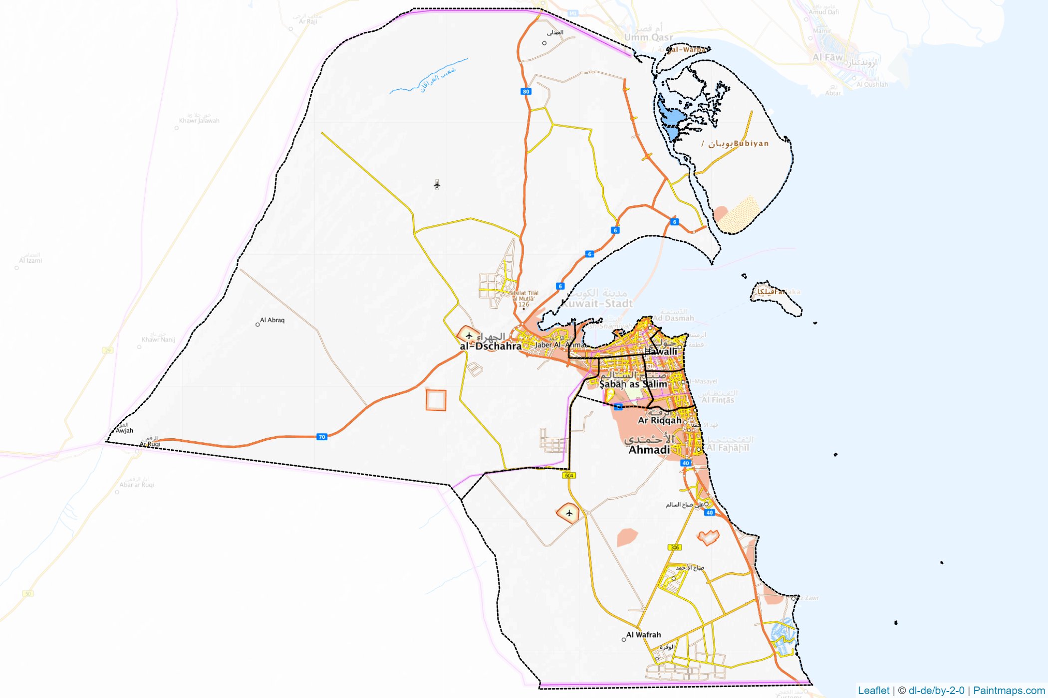 Kuwait  Map Cropping Samples-1