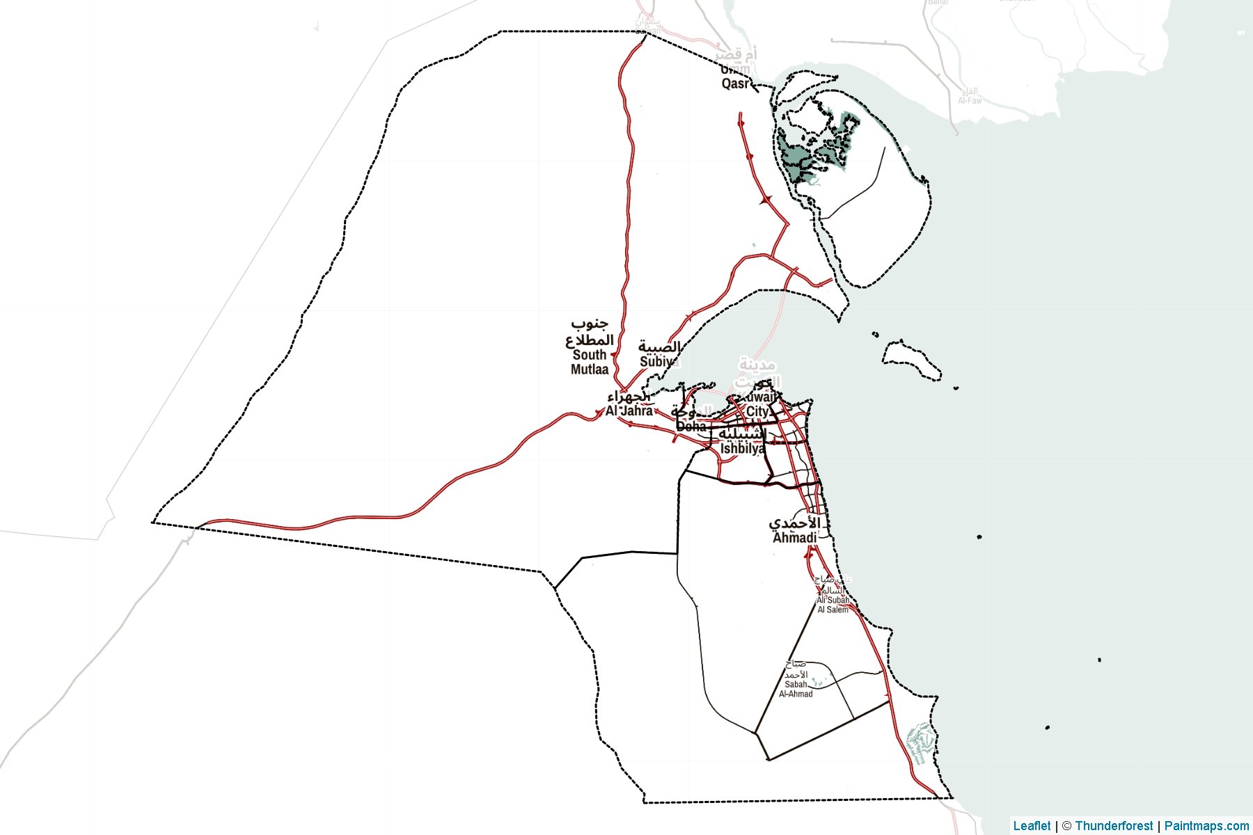 Kuwait  Map Cropping Samples-2