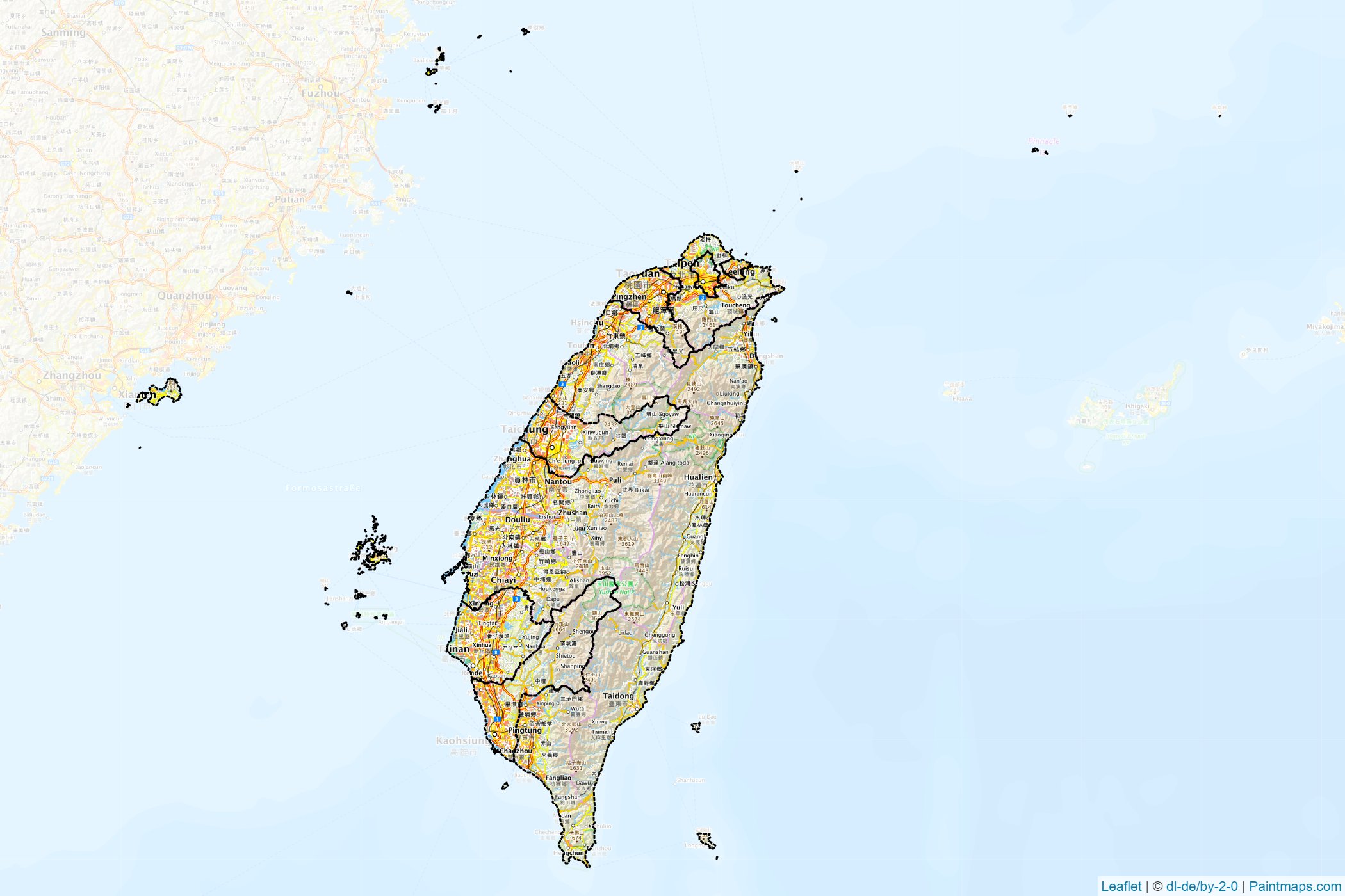 Taiwan  Map Cropping Samples-1