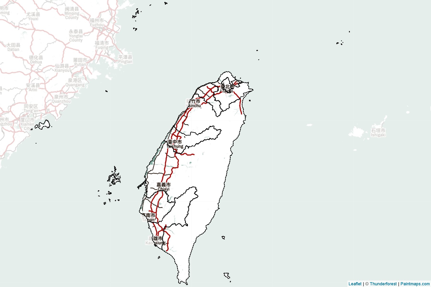 Taiwan  Map Cropping Samples-2