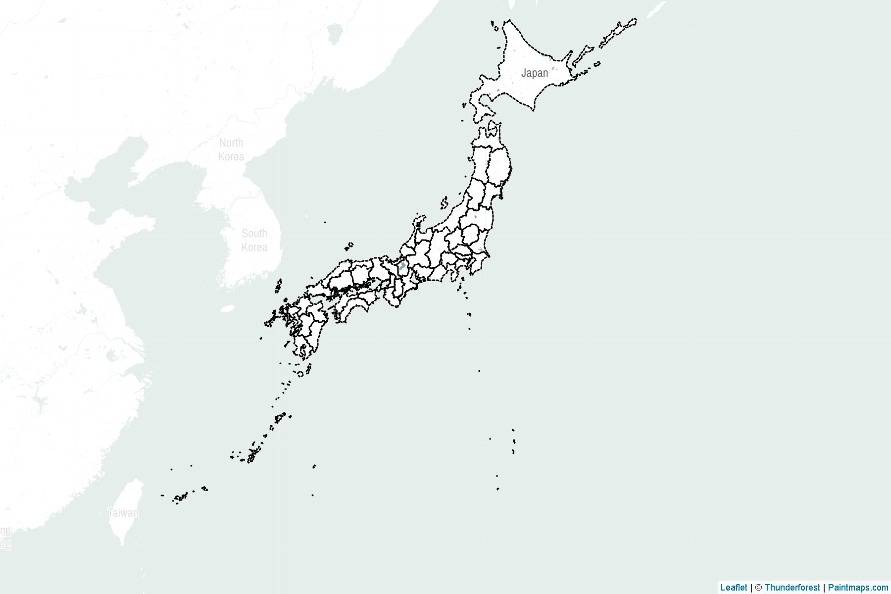 Japonya  Haritası Örnekleri-2