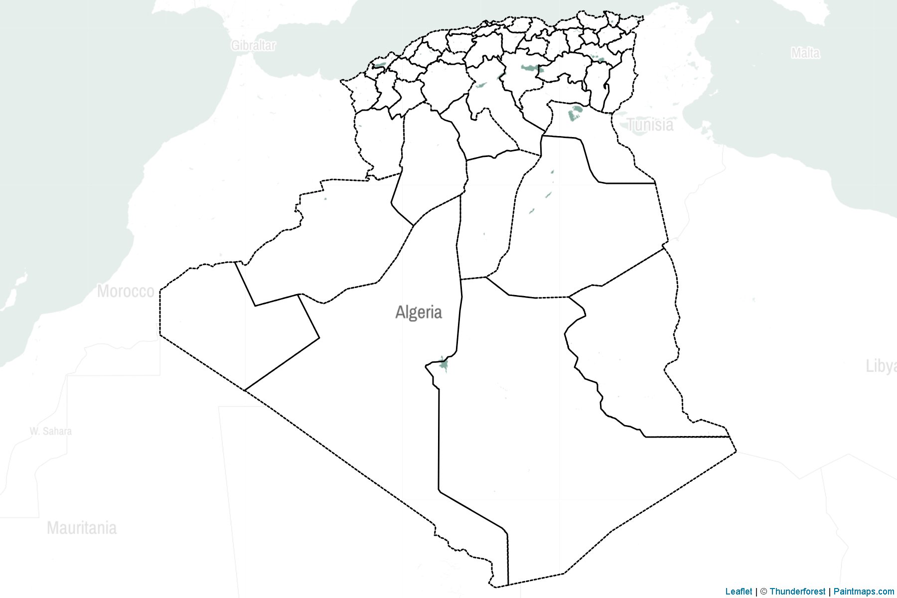 Algeria  Map Cropping Samples-2