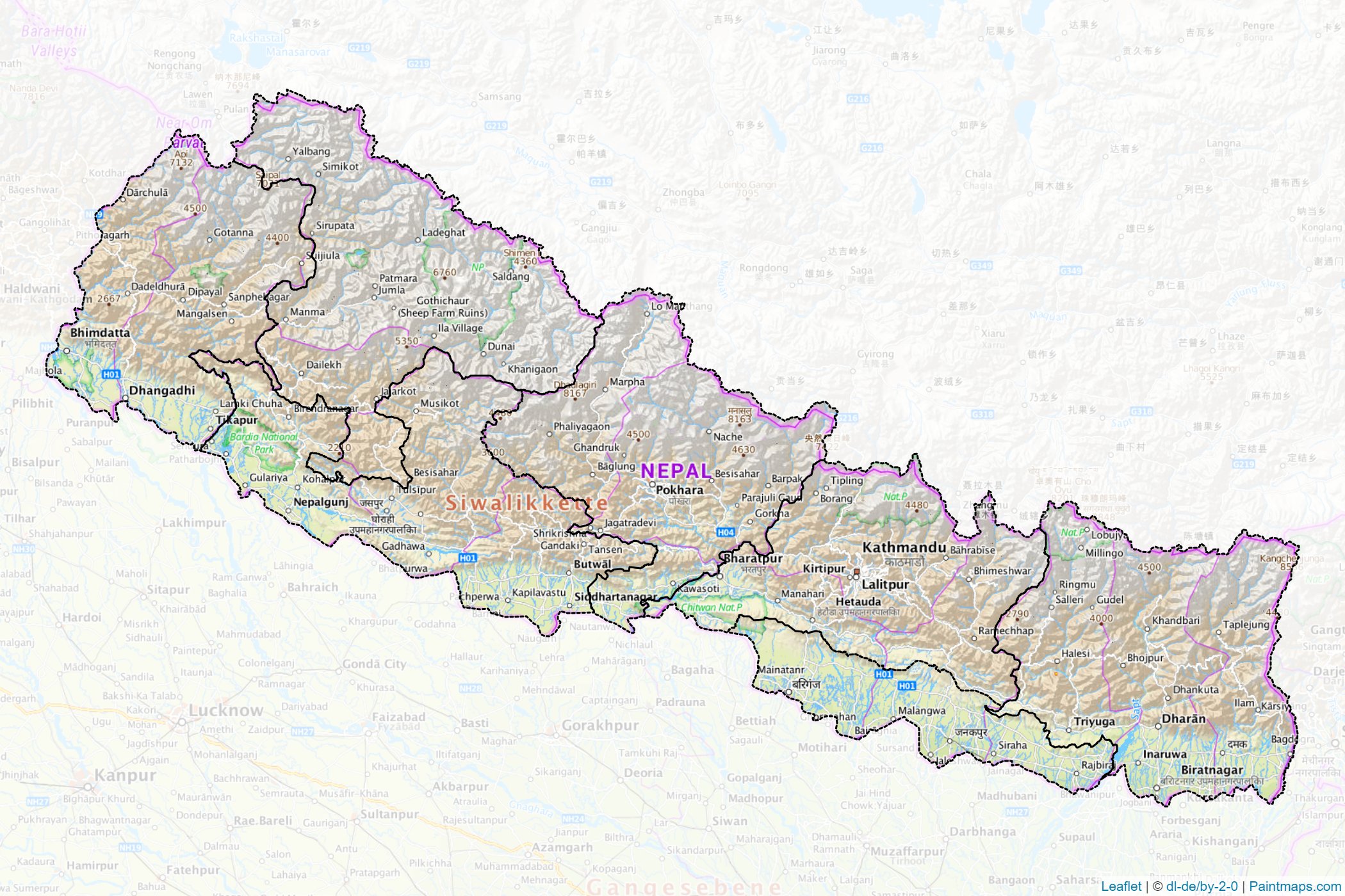 Nepal  Map Cropping Samples-1