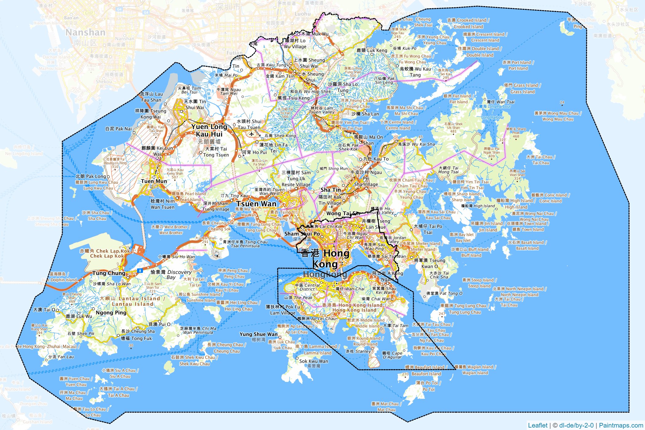 Hong Kong S.A.R.  Map Cropping Samples-1