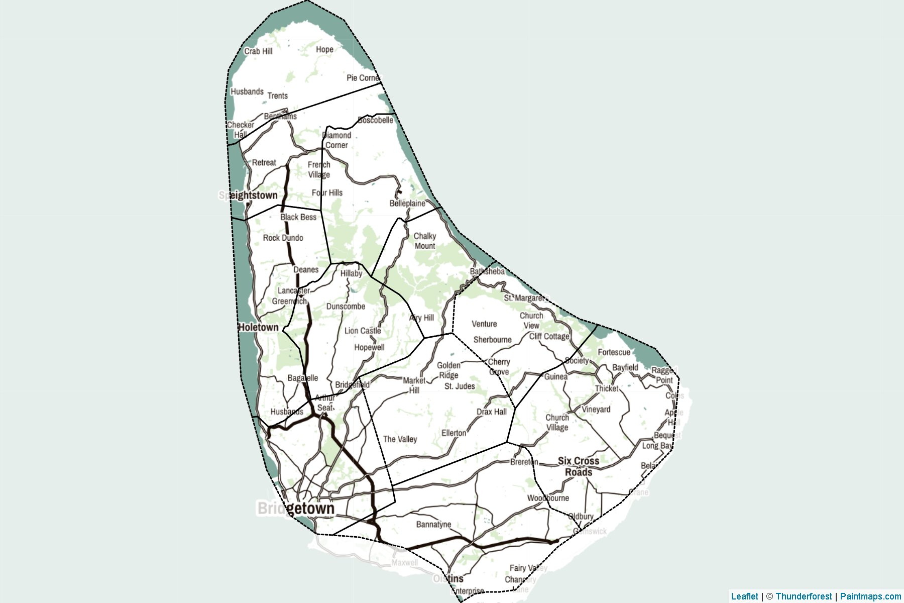 Barbados  Map Cropping Samples-2