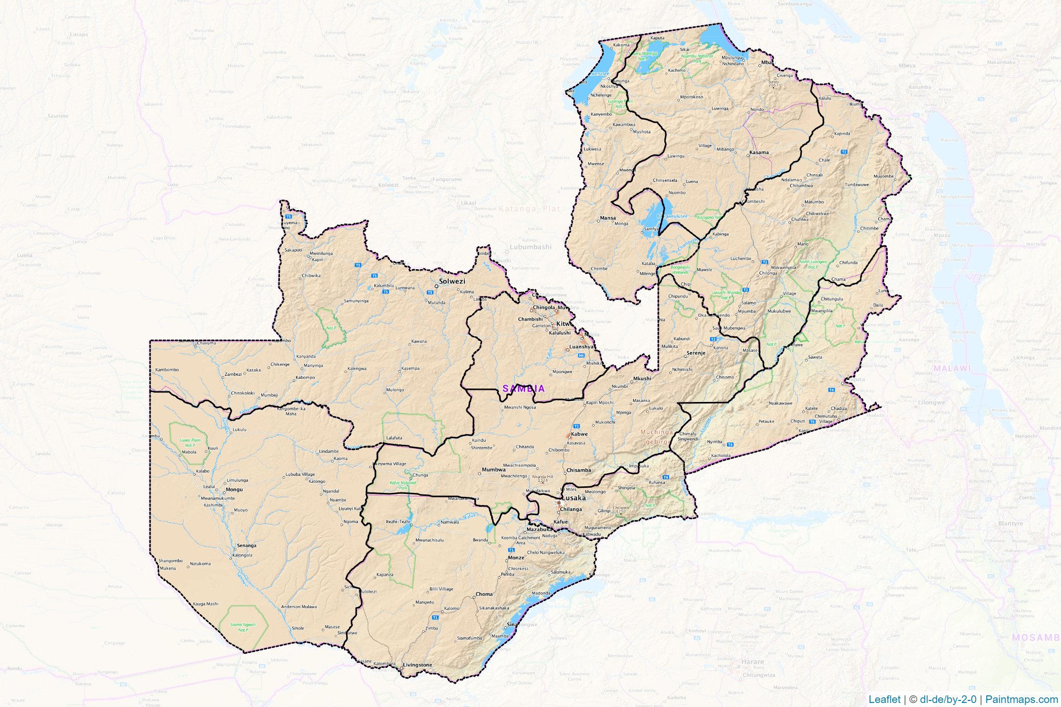 Zambia  Map Cropping Samples-1