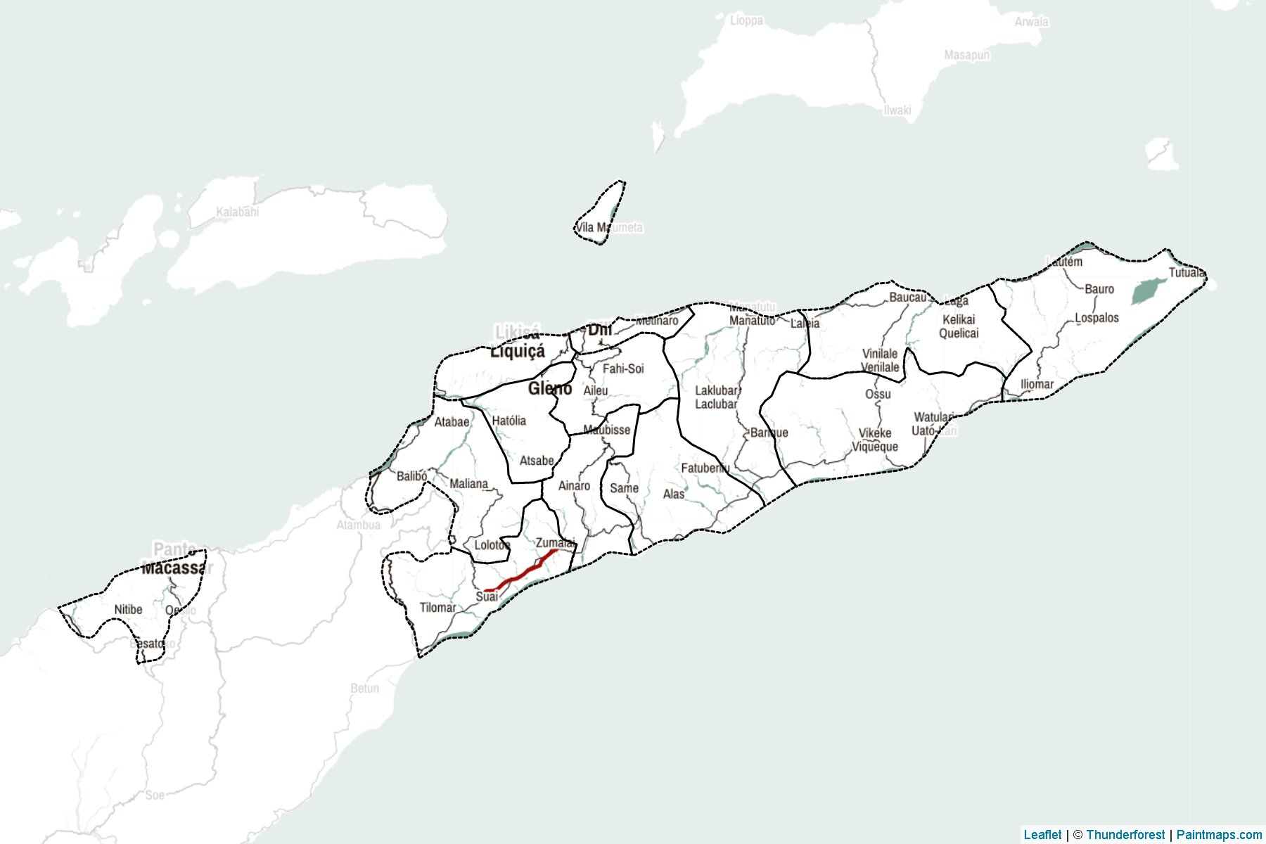 Doğu Timor  Haritası Örnekleri-2