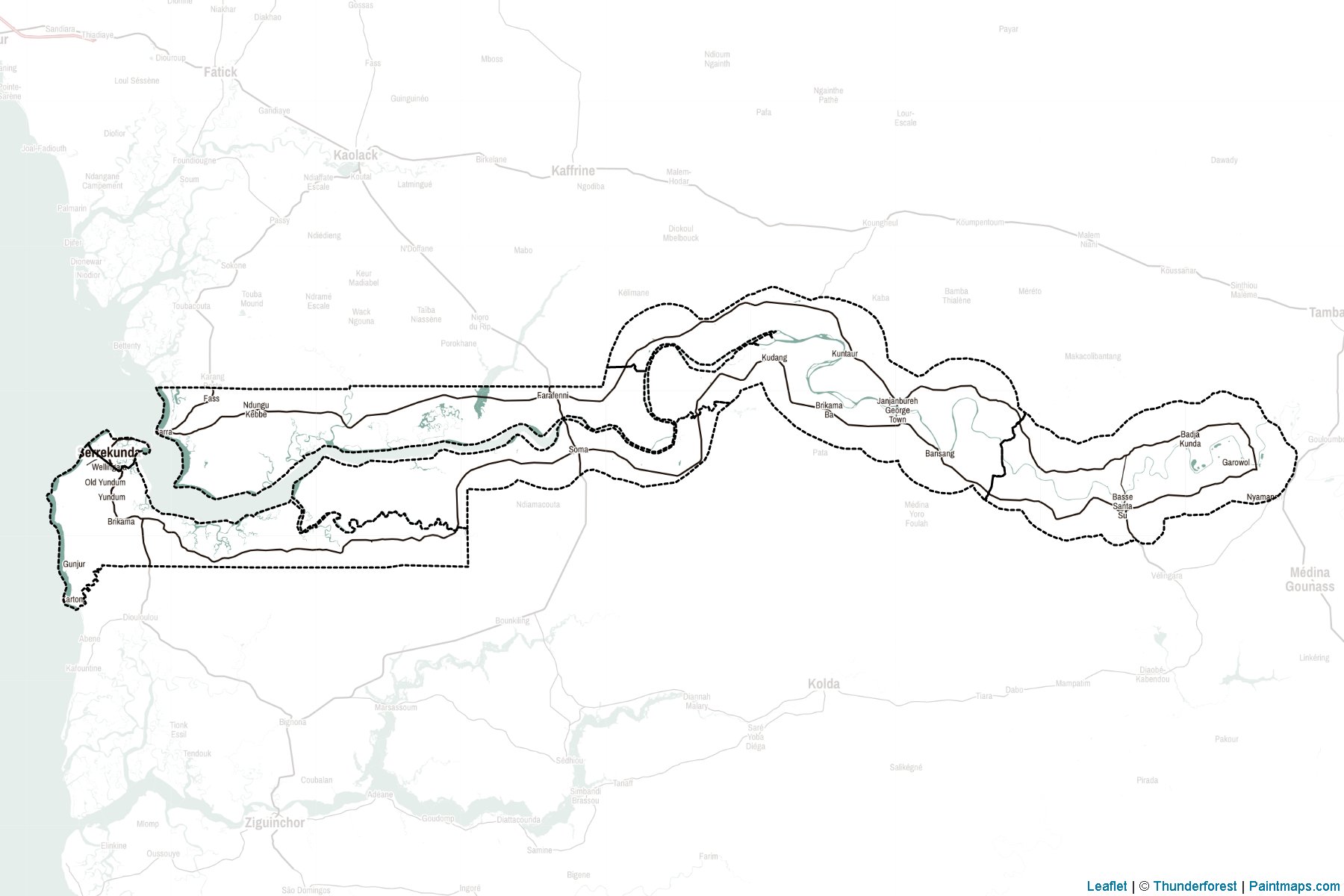 The Gambia  Map Cropping Samples-2